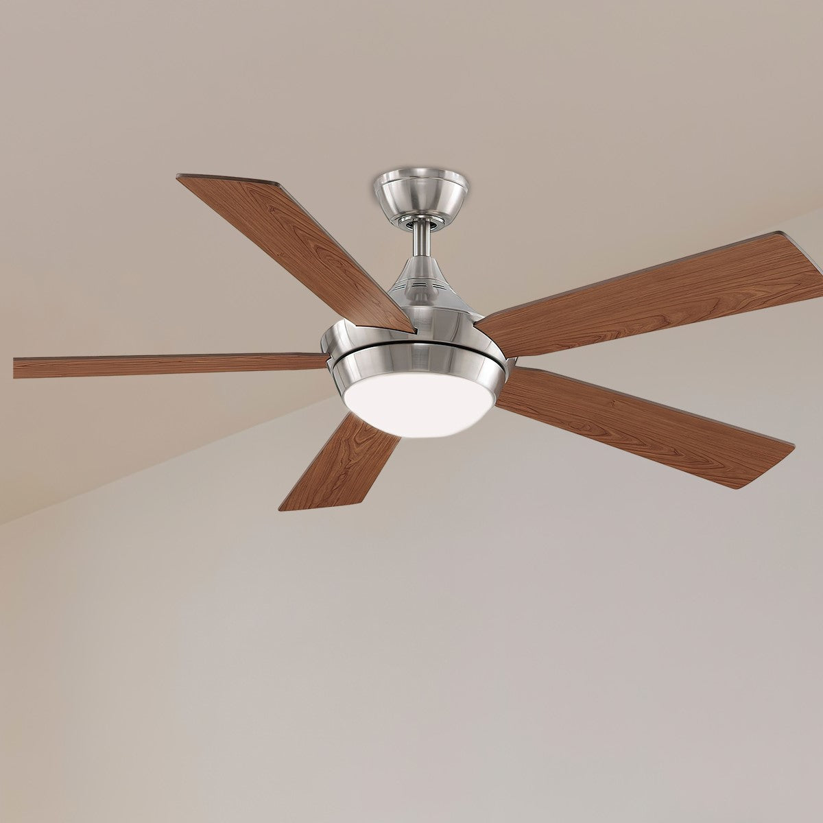 Celano V2 52 Inch Brushed Nickel LED Ceiling Fan with Remote - Bees Lighting
