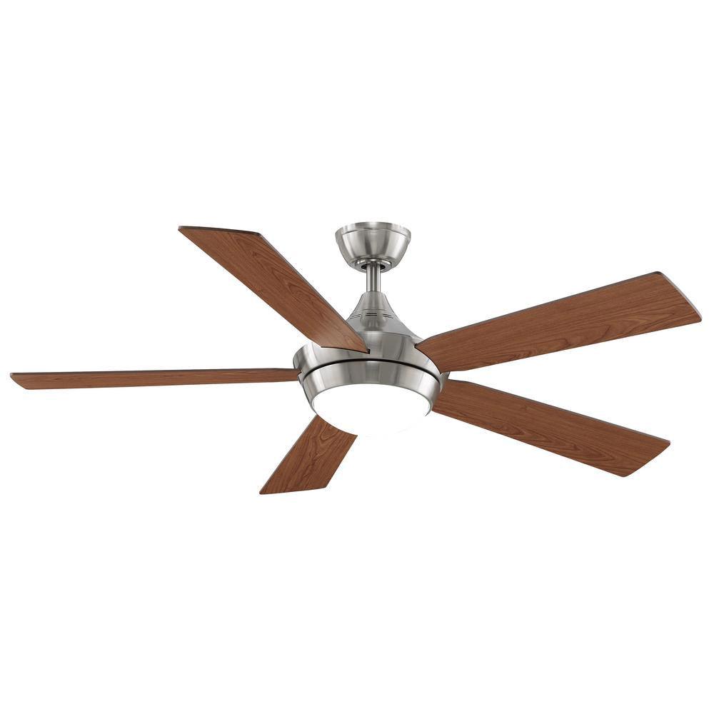 Celano V2 52 Inch Brushed Nickel LED Ceiling Fan with Remote - Bees Lighting