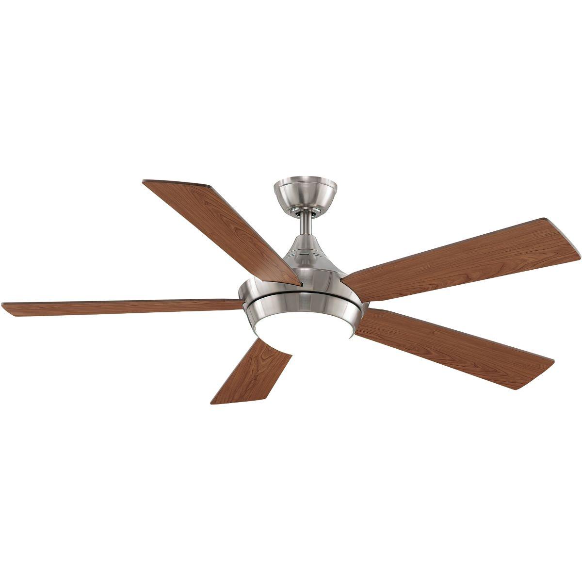 Celano V2 52 Inch Brushed Nickel LED Ceiling Fan with Remote - Bees Lighting