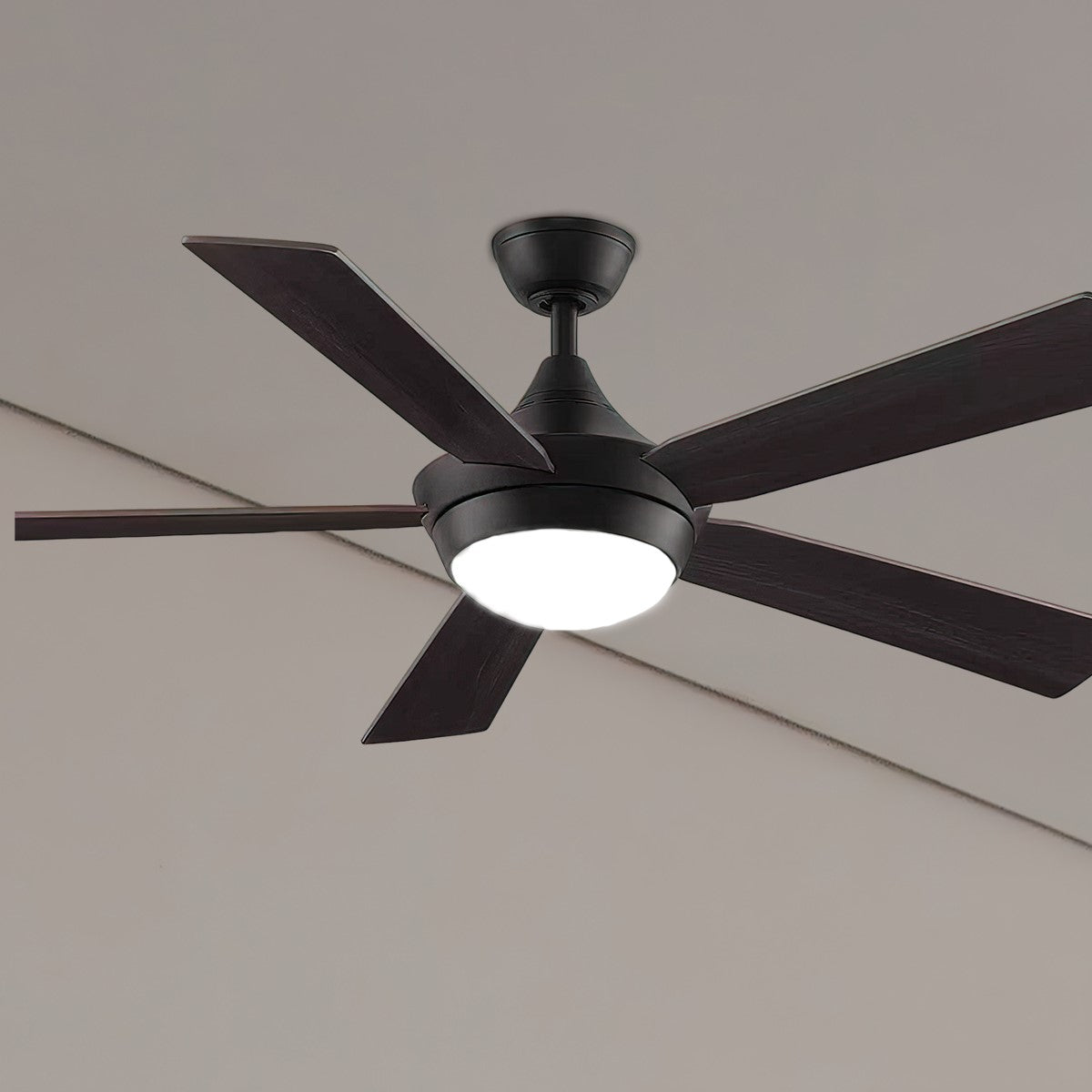 Celano V2 52 Inch Dark Bronze LED Ceiling Fan with Remote - Bees Lighting