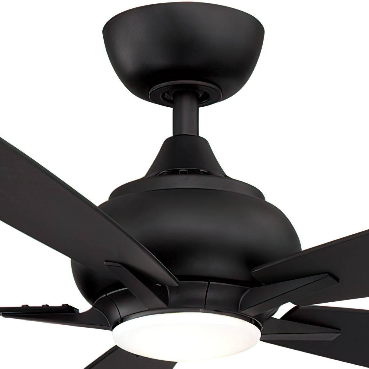 Doren 52 Inch Black LED Ceiling Fan with Remote - Bees Lighting