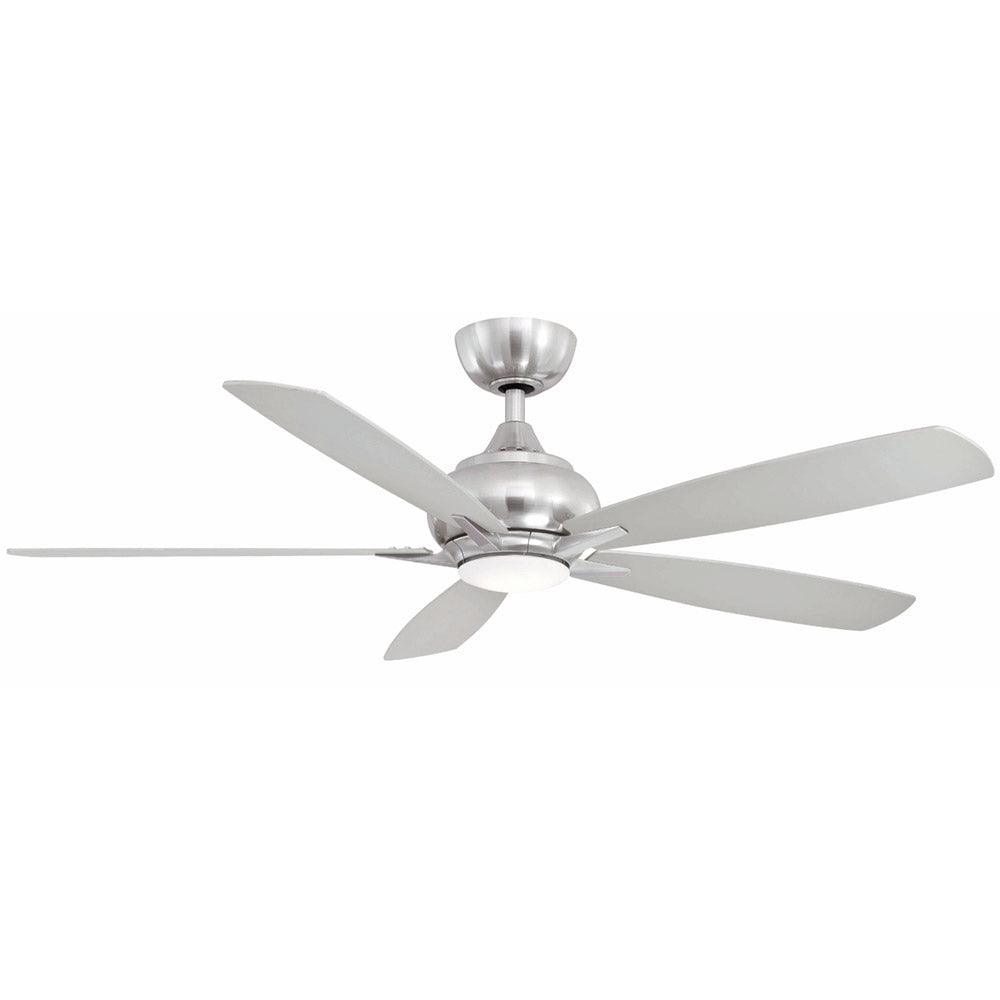 Doren 52 Inch Brushed Nickel LED Ceiling Fan with Remote - Bees Lighting