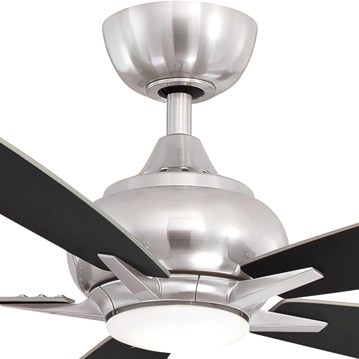 Doren 52 Inch Brushed Nickel LED Ceiling Fan with Remote - Bees Lighting