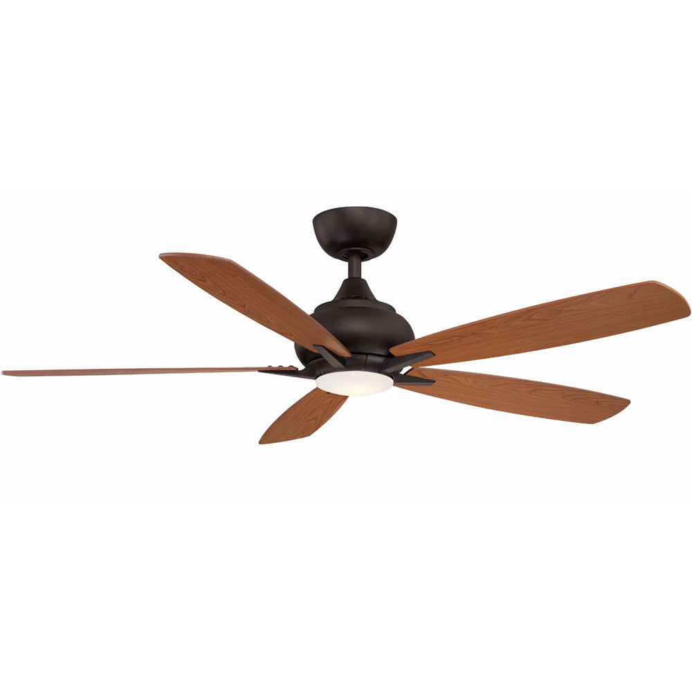 Doren 52 Inch Dark Bronze LED Ceiling Fan with Remote - Bees Lighting