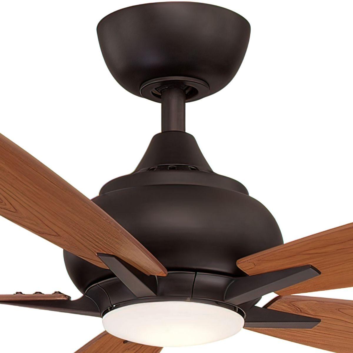 Doren 52 Inch Dark Bronze LED Ceiling Fan with Remote - Bees Lighting