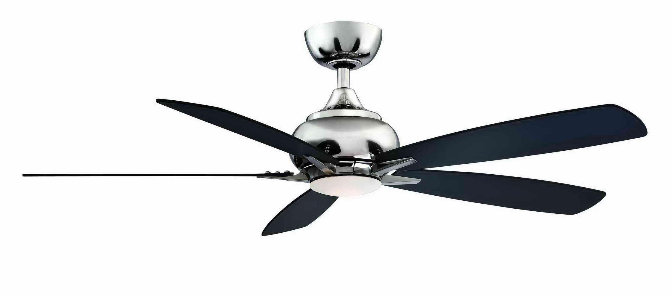 Doren 52 Inch Polished Nickel LED Ceiling Fan with Remote - Bees Lighting