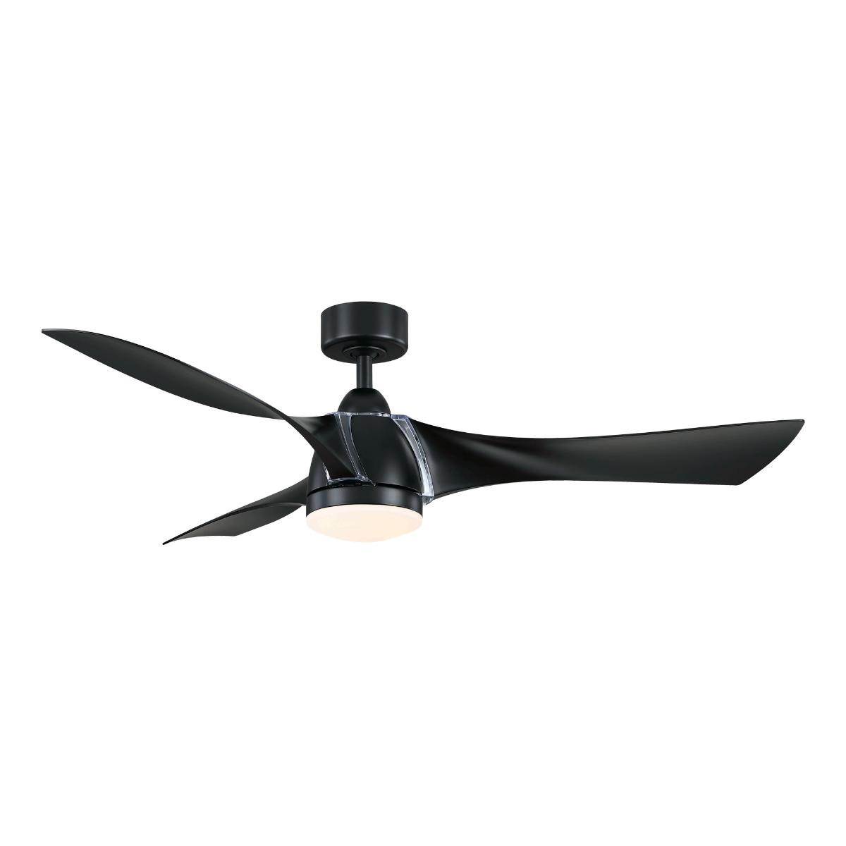 Klear 56 inch Black Outdoor CCT LED Smart Ceiling Fan with Remote - Bees Lighting