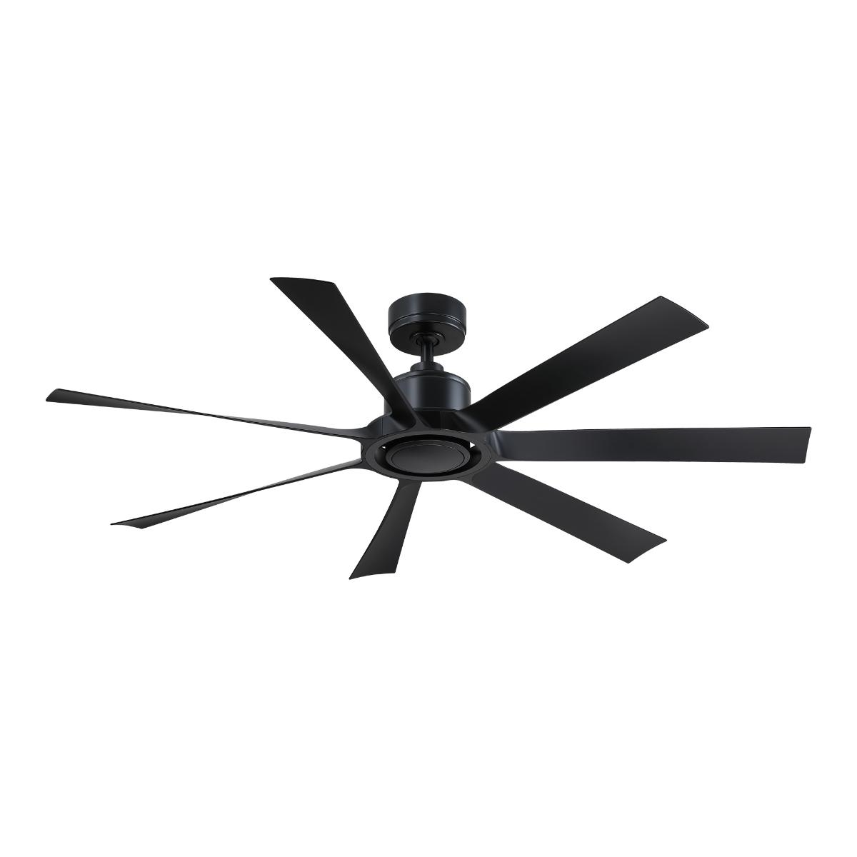 Lenzi 60" Black LED Windmill Ceiling Fan - Bees Lighting