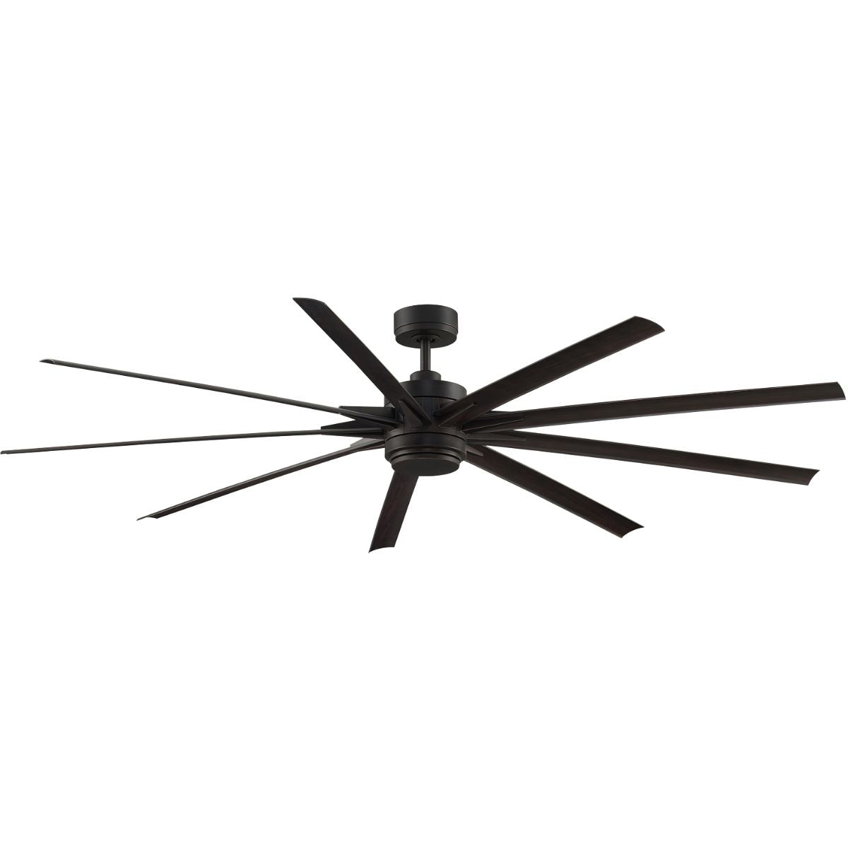 Odyn 84 Inch Dark Bronze Wet Rated Large LED Ceiling Fan with Remote - Bees Lighting