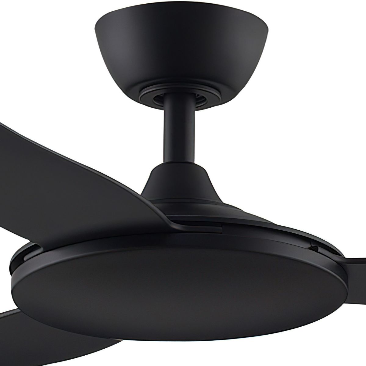 GlideAire 52 Inch Black Modern Smart Ceiling Fan with Remote - Bees Lighting
