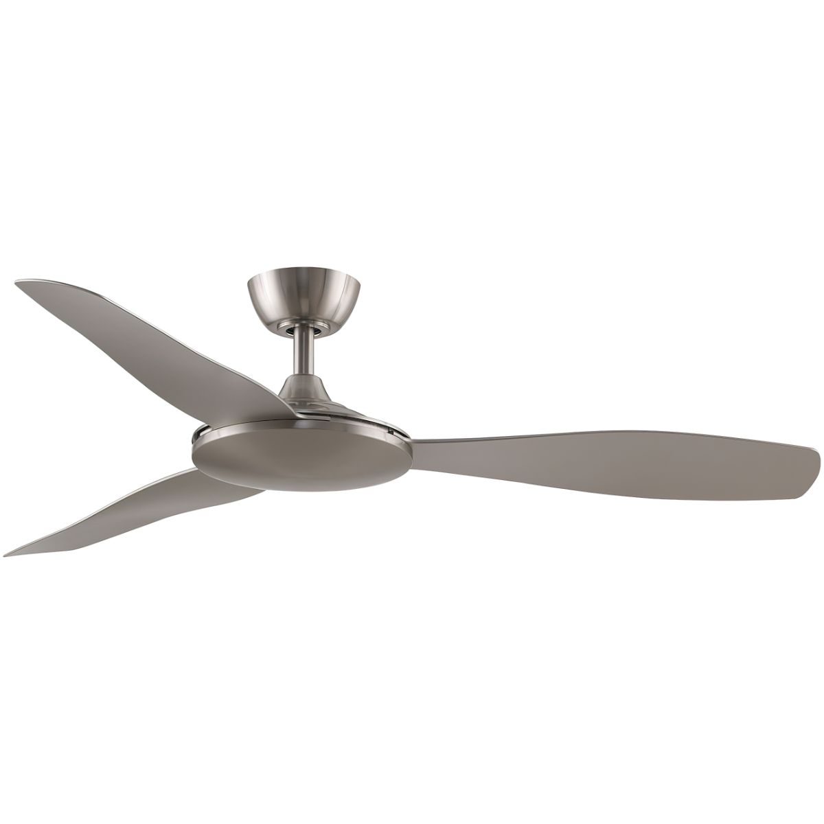 GlideAire 52 Inch Brushed Nickel Modern Smart Ceiling Fan with Remote - Bees Lighting