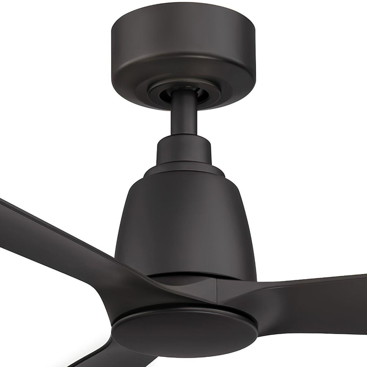 Kute 52 Inch Black Damp Rated Modern Ceiling Fan with Remote - Bees Lighting