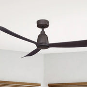 Kute 52 Inch Dark Bronze Damp Rated Modern Ceiling Fan with Remote - Bees Lighting