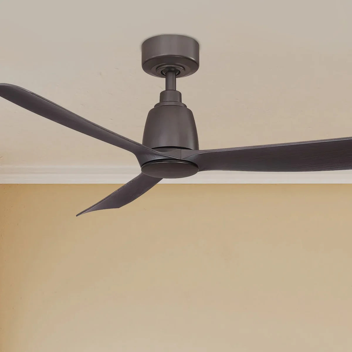 Kute 44 Inch Dark Bronze Damp Rated Modern Ceiling Fan with Remote - Bees Lighting