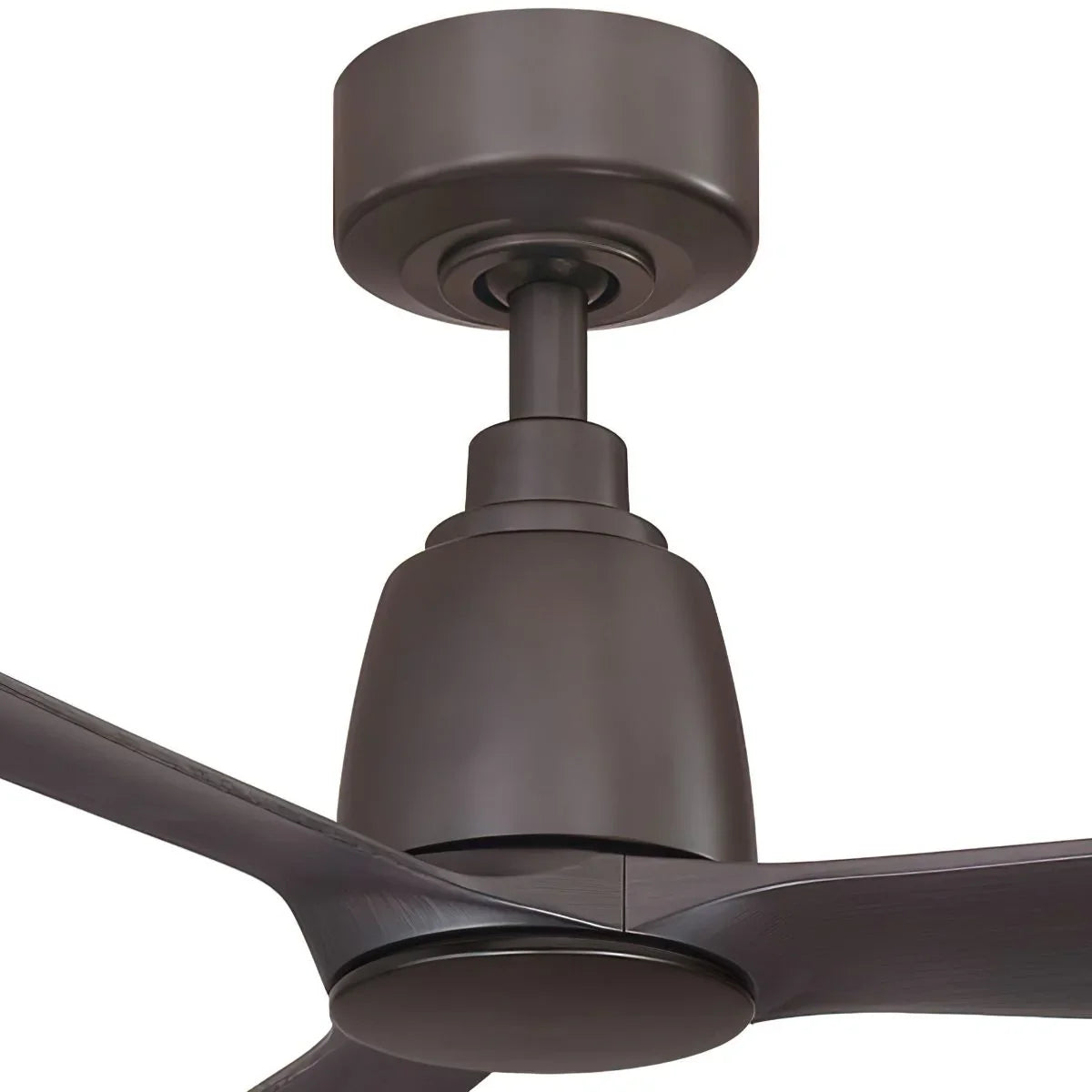 Kute 44 Inch Dark Bronze Damp Rated Modern Ceiling Fan with Remote - Bees Lighting