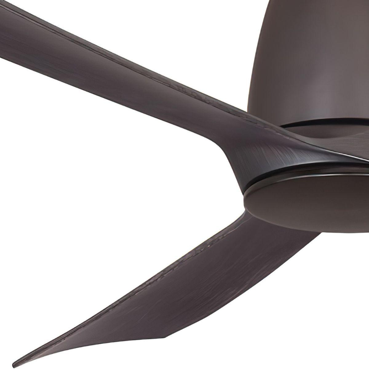 Kute 44 Inch Dark Bronze Damp Rated Modern Ceiling Fan with Remote - Bees Lighting
