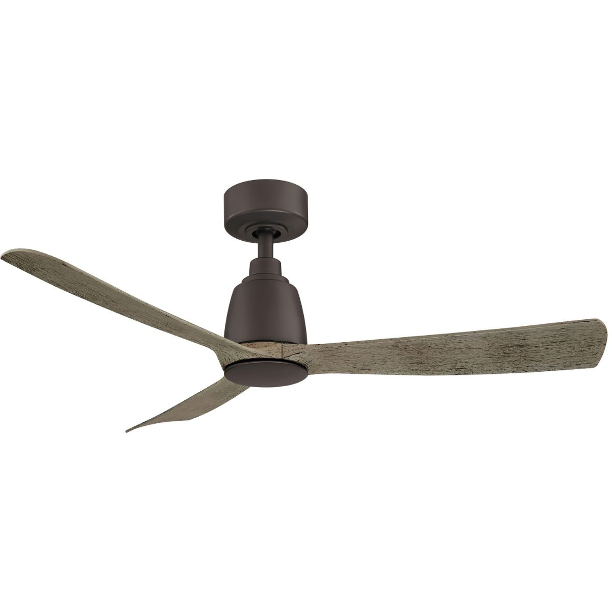 Kute 44 Inch Matte Greige Damp Rated Modern Ceiling Fan with Remote - Bees Lighting