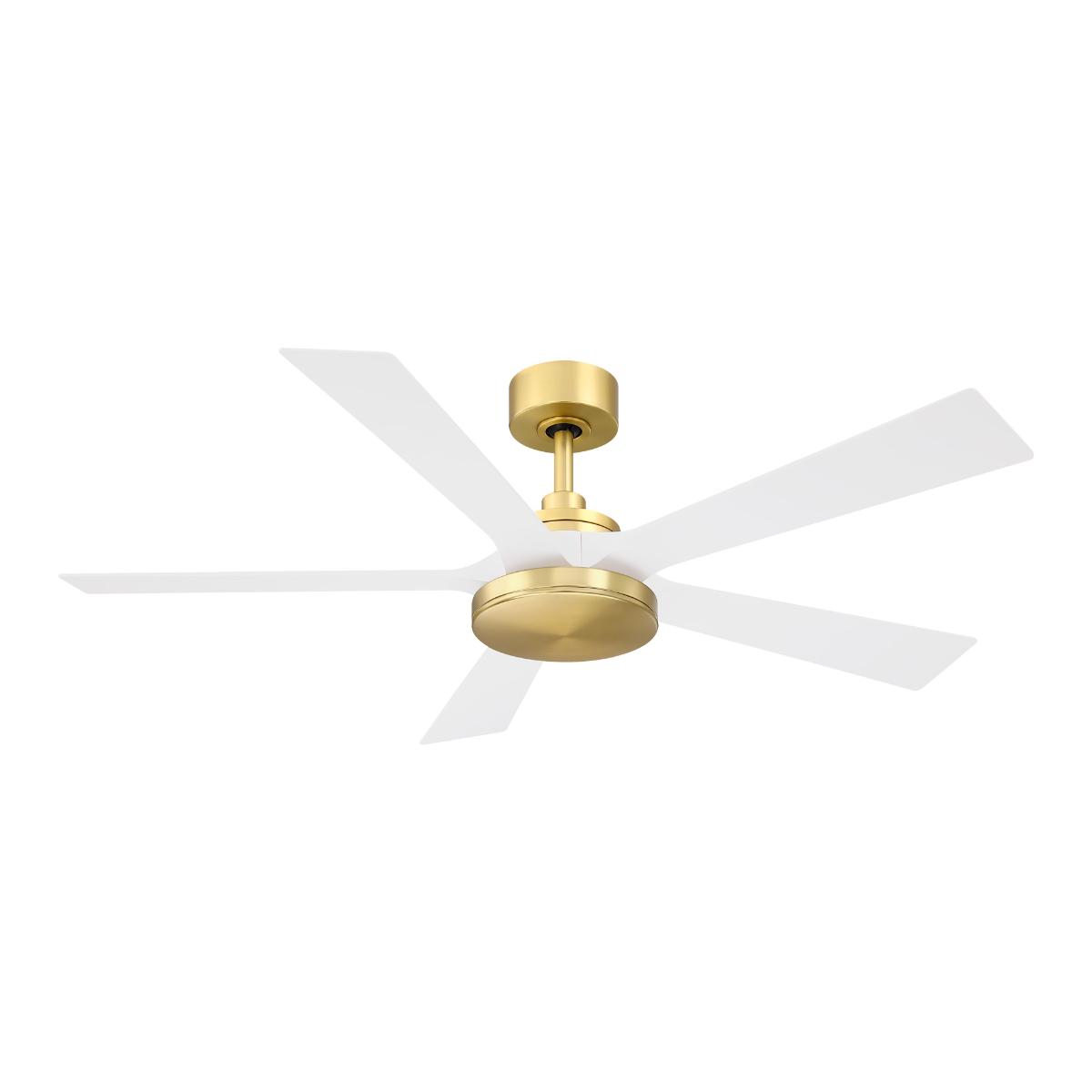 TorchAire 52" Brass Ceiling Fan with LED CCT Select Light Kit - Bees Lighting