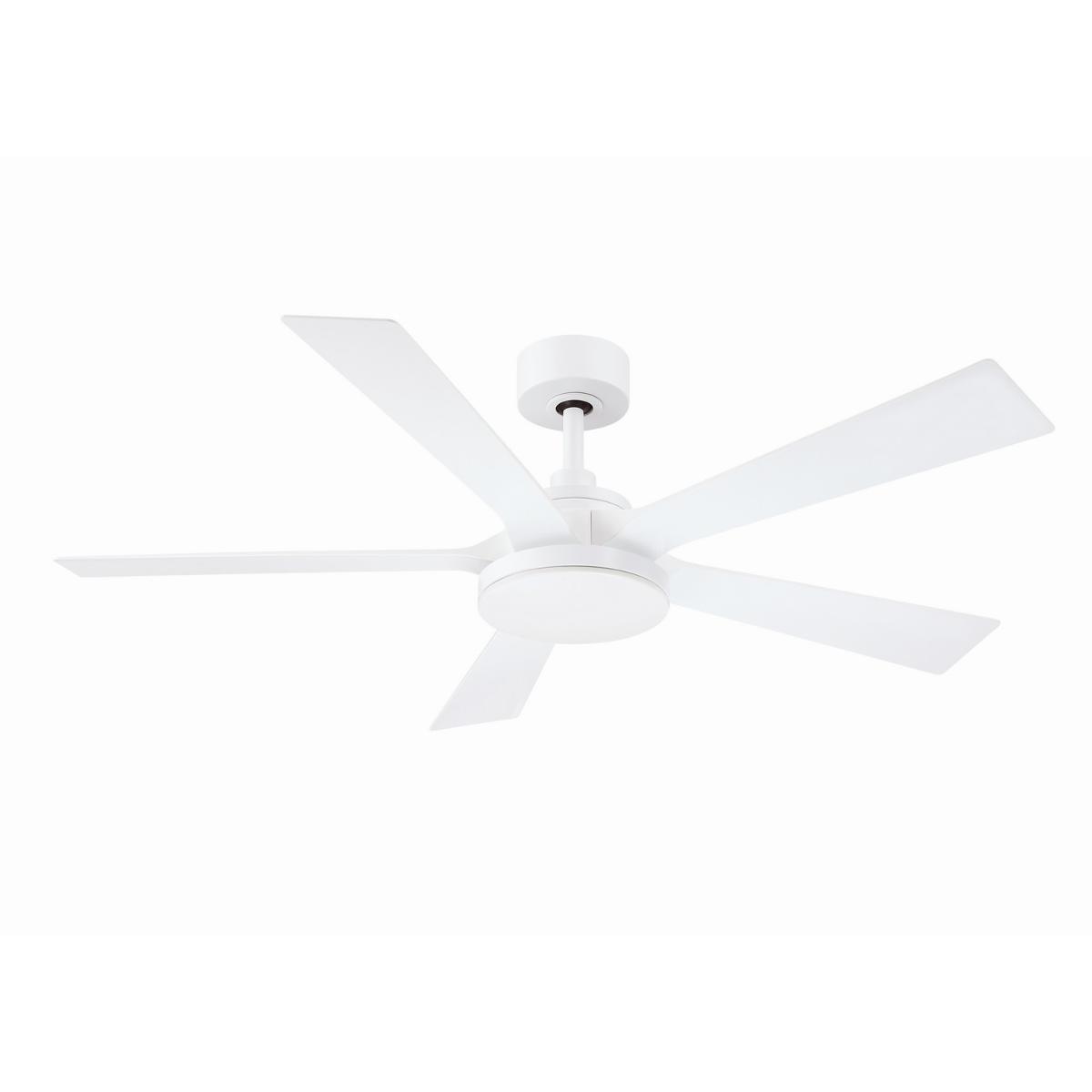 TorchAire 52" White Ceiling Fan with LED CCT Select Light Kit - Bees Lighting