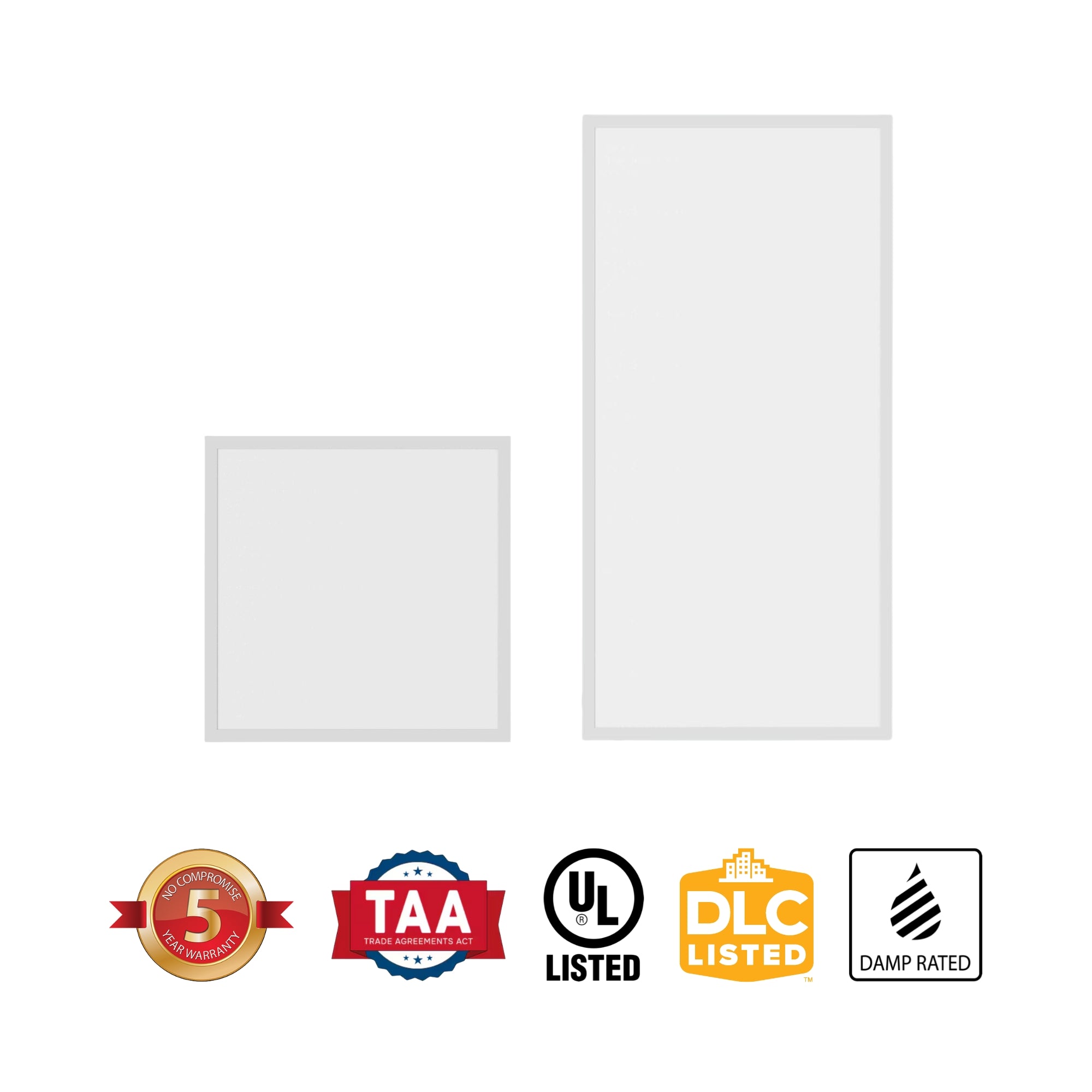 2x2 LED Flat Panel Light, 4400 Lumens, 40W, 35K/40K/50K, 120/277V