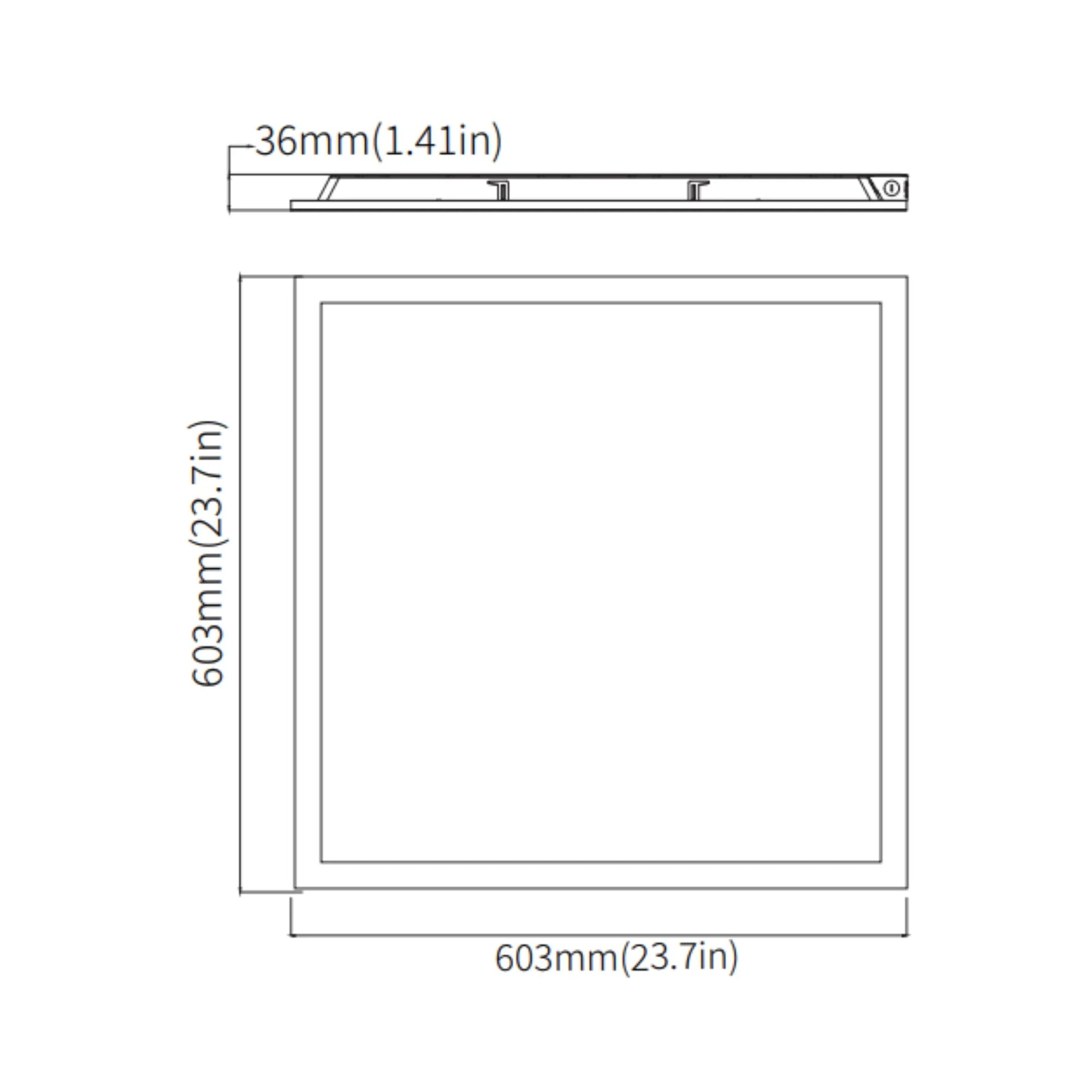 GLT - 2x2 LED Flat Panel Light, 4400 Lumens, 40W, 35K/40K/50K, 120/277V | Bees Lighting