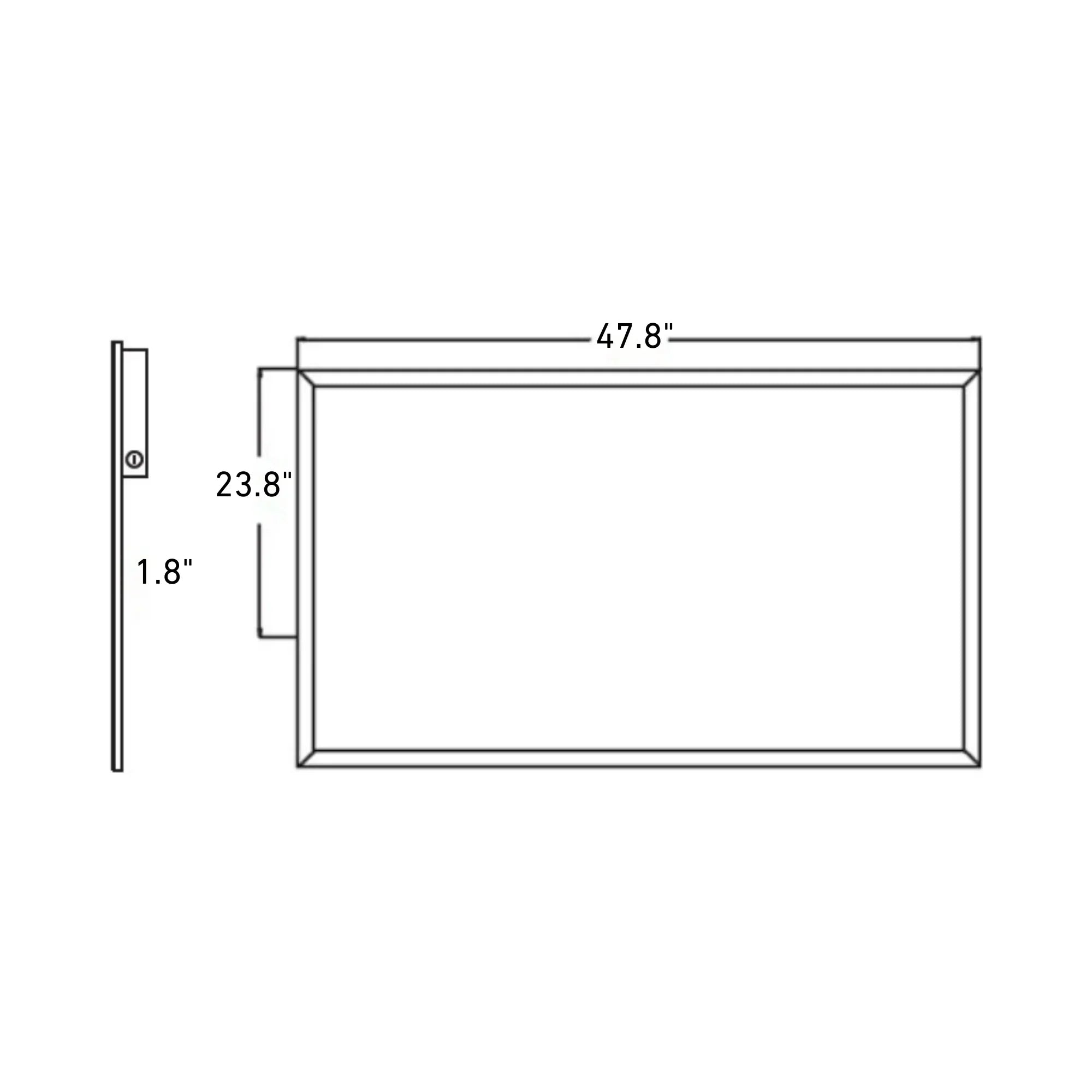 GLT - 2x4 LED Flat Panel Light, 5500 Lumens, 47W, 3500K, 120-277V | Bees Lighting