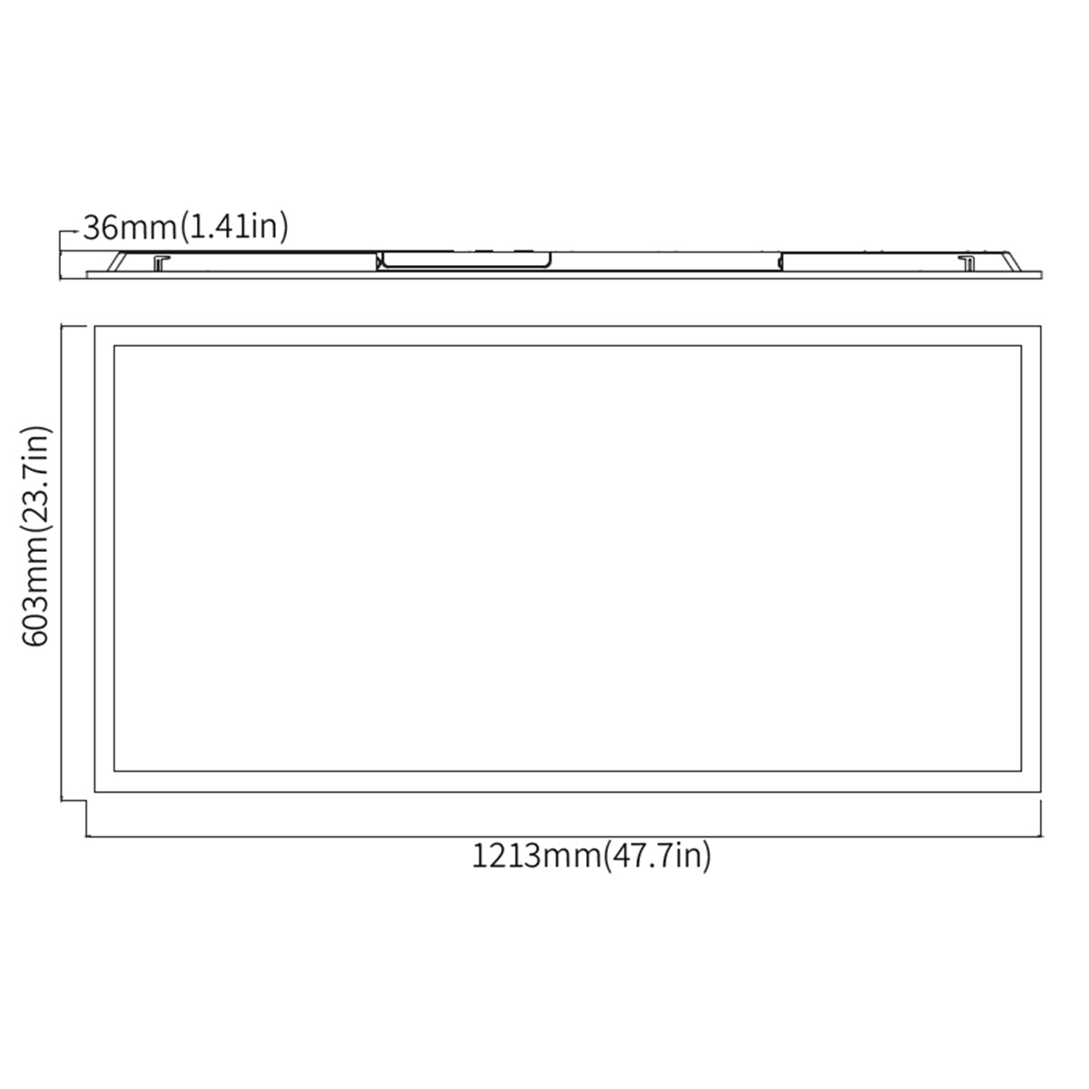 2x4 LED Flat Panel Light, 6100 Lumens, 50W, 35K/40K/50K, 120/277V, Pack of 2 - Bees Lighting