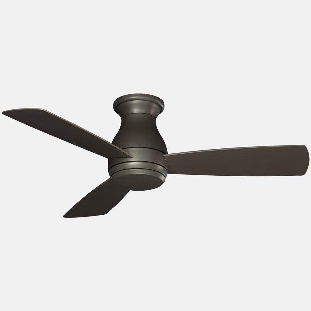 Hugh 44 Inch Modern Outdoor Flush Mount Ceiling Fan With Light And Remote - Bees Lighting