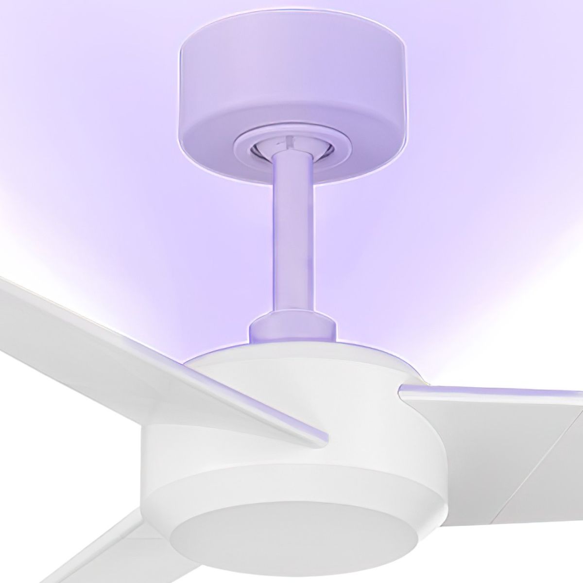 Ultra 54 Inch Matte White UV-C Smart Ceiling Fan with Remote - Bees Lighting