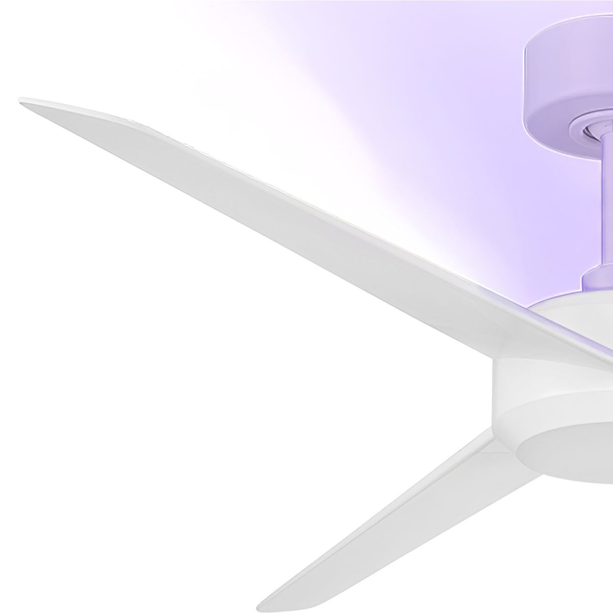 Ultra 54 Inch Matte White UV-C Smart Ceiling Fan with Remote - Bees Lighting
