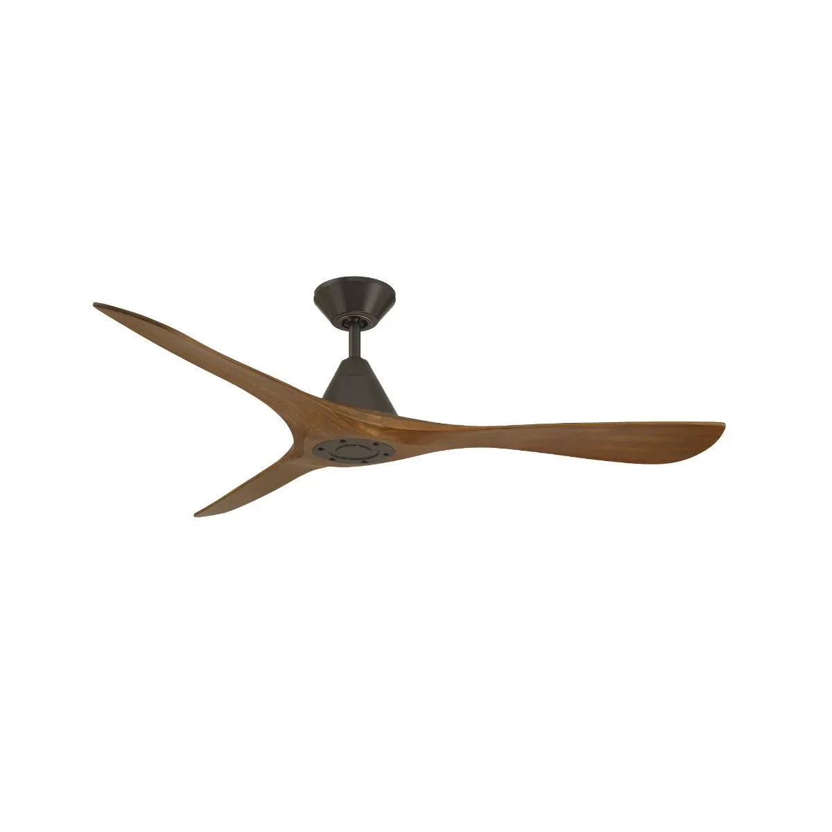 Carve 60 Inch Smart Ceiling Fan, Bronze with Distressed Koa Blades - Bees Lighting