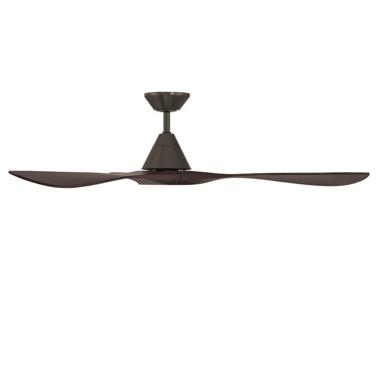 Carve 60 Inch Smart Ceiling Fan, Bronze with Dark Walnut Blades - Bees Lighting