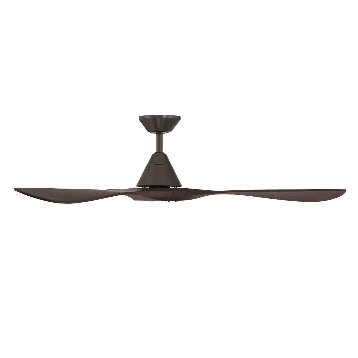 Carve 60 Inch Smart Ceiling Fan, Bronze with Dark Walnut Blades - Bees Lighting