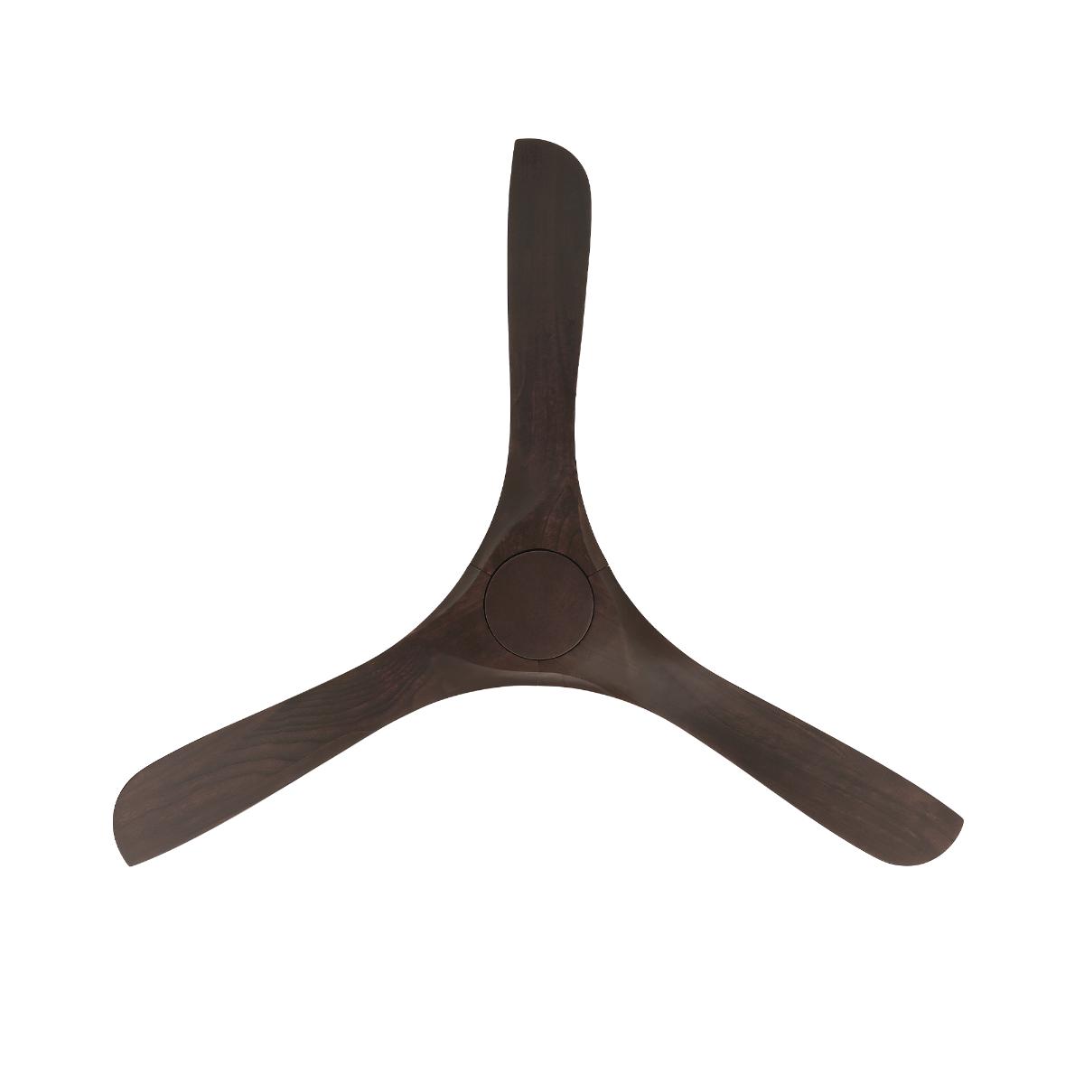 Carve 60 Inch Smart Ceiling Fan, Matte White with Dark Walnut Blades - Bees Lighting