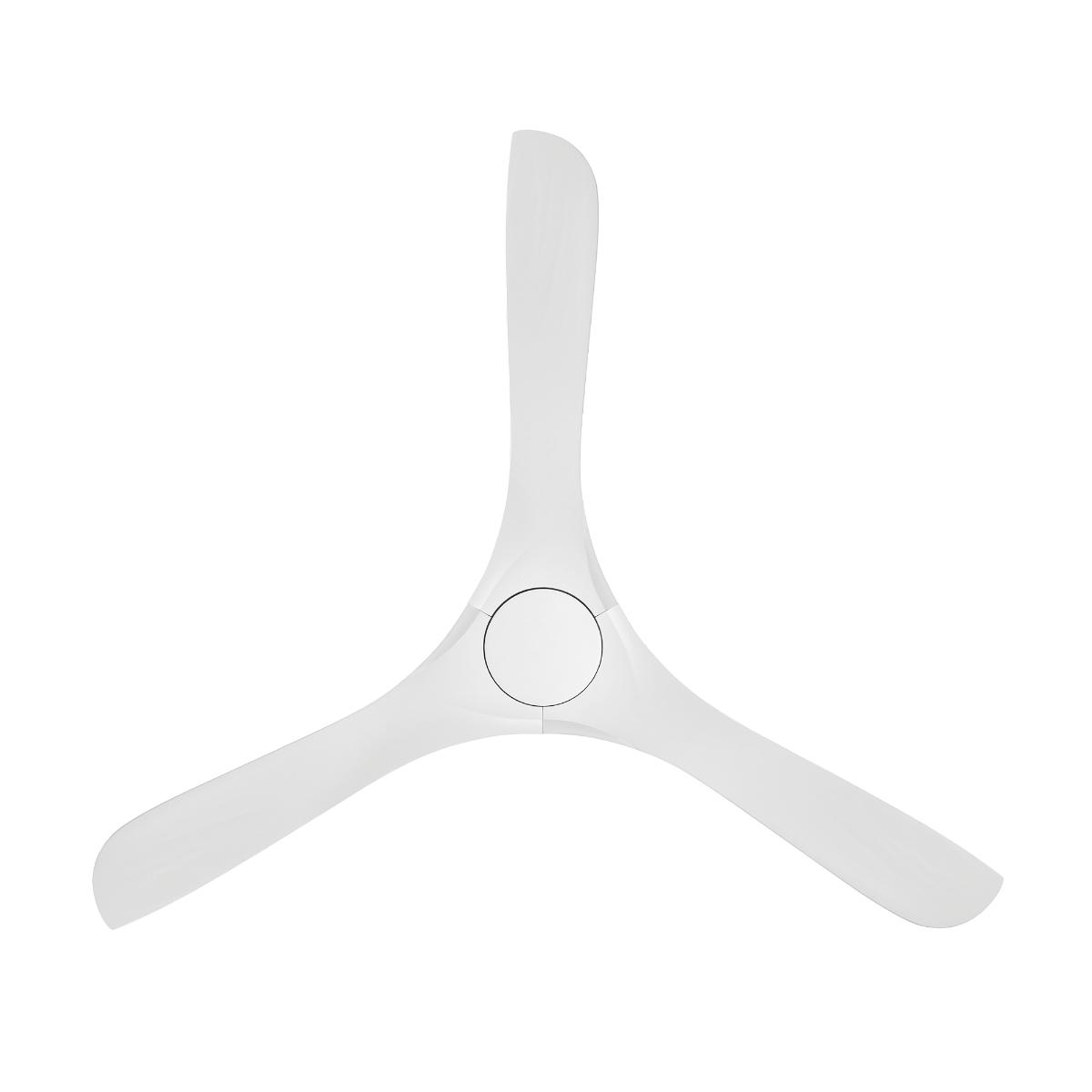 Carve 60 Inch Smart Ceiling Fan, Matte White - Bees Lighting