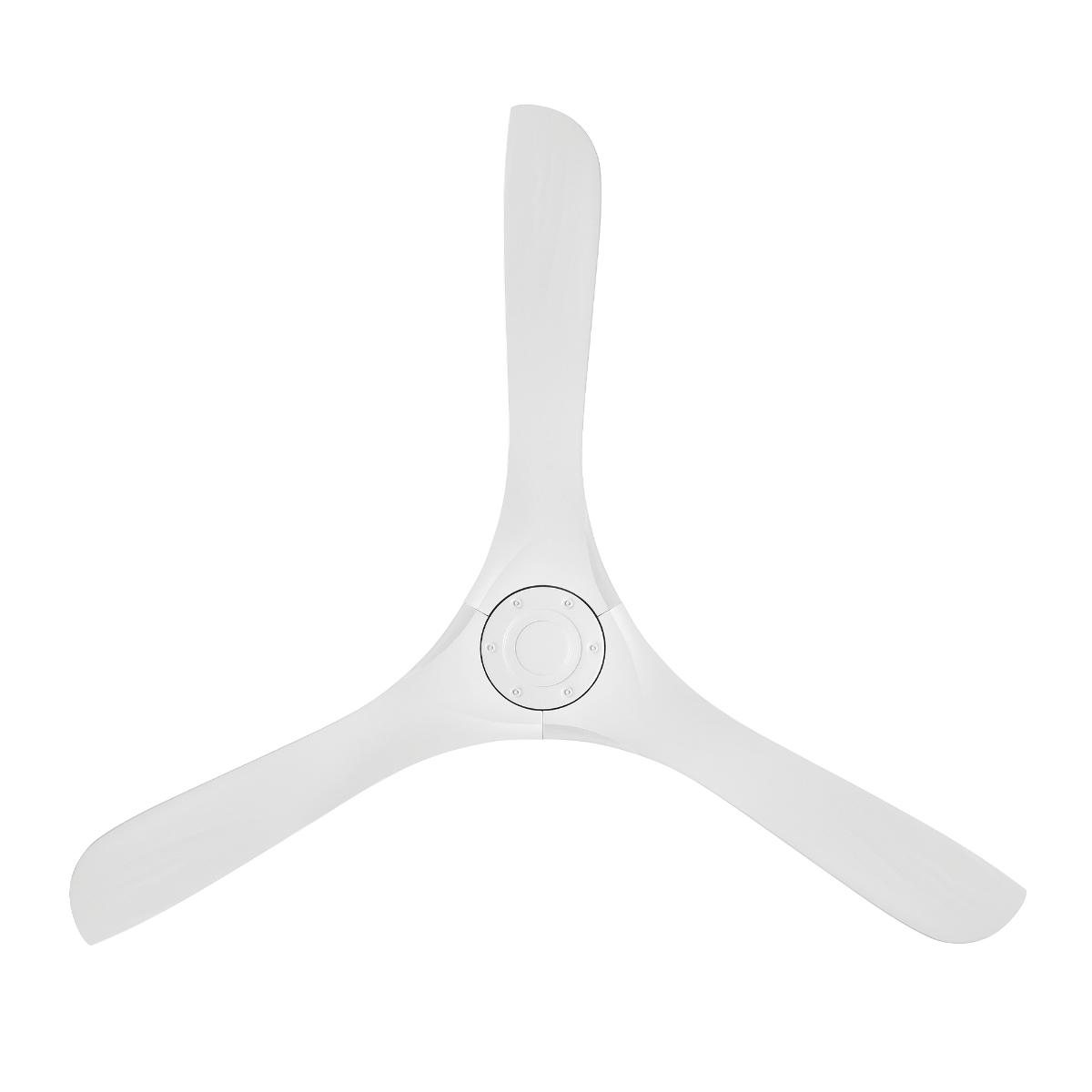 Carve 60 Inch Smart Ceiling Fan, Matte White - Bees Lighting