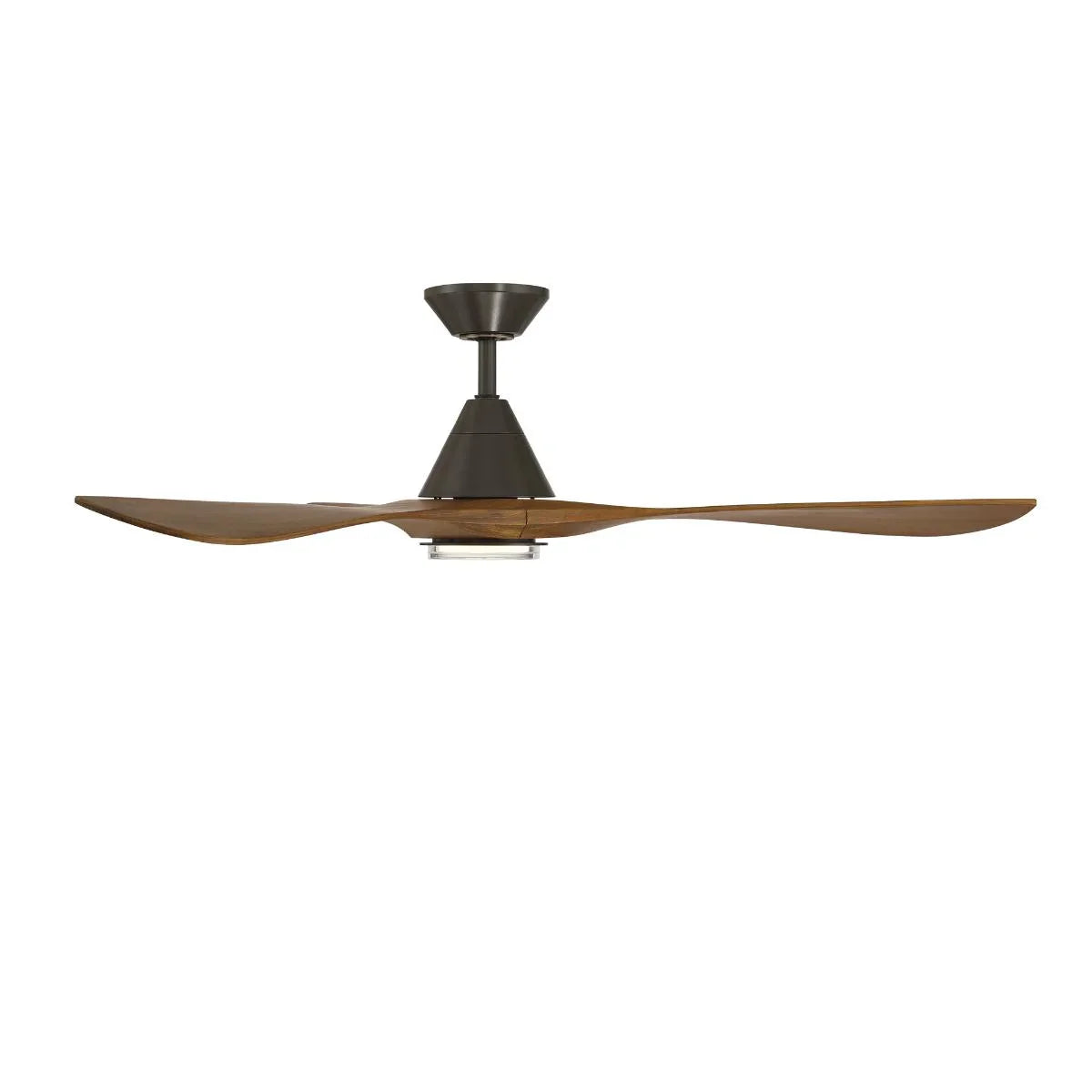Carve 60 Inch CCT LED Smart Ceiling Fan, Bronze with Distressed Koa Blades - Bees Lighting