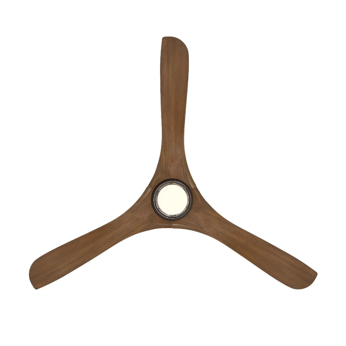 Carve 60 Inch CCT LED Smart Ceiling Fan, Bronze with Distressed Koa Blades - Bees Lighting