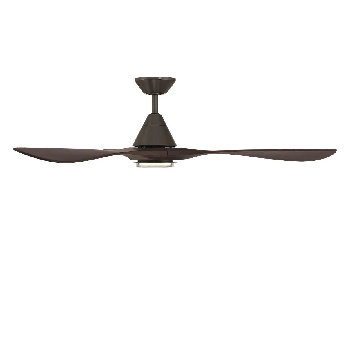 Carve 60 Inch CCT LED Smart Ceiling Fan, Bronze with Dark Walnut Blades - Bees Lighting