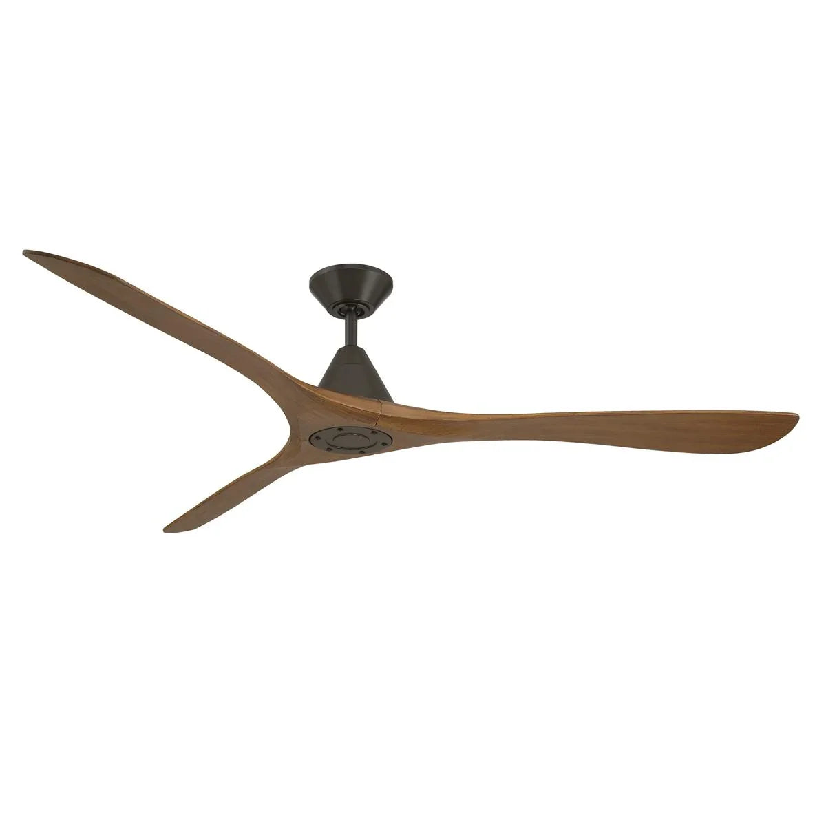 Carve 72 Inch Smart Ceiling Fan, Bronze with Distressed Koa Blades - Bees Lighting