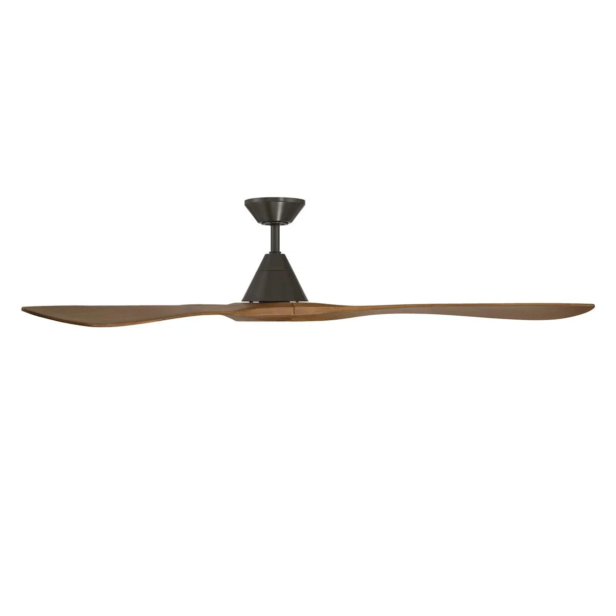 Carve 72 Inch Smart Ceiling Fan, Bronze with Distressed Koa Blades - Bees Lighting