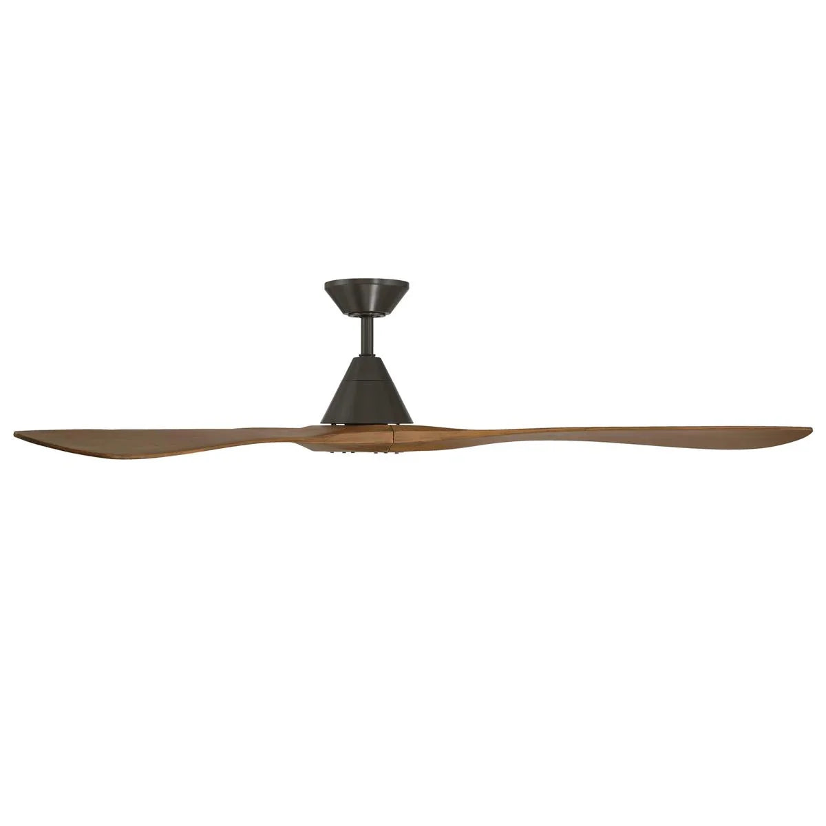 Carve 72 Inch Smart Ceiling Fan, Bronze with Distressed Koa Blades - Bees Lighting