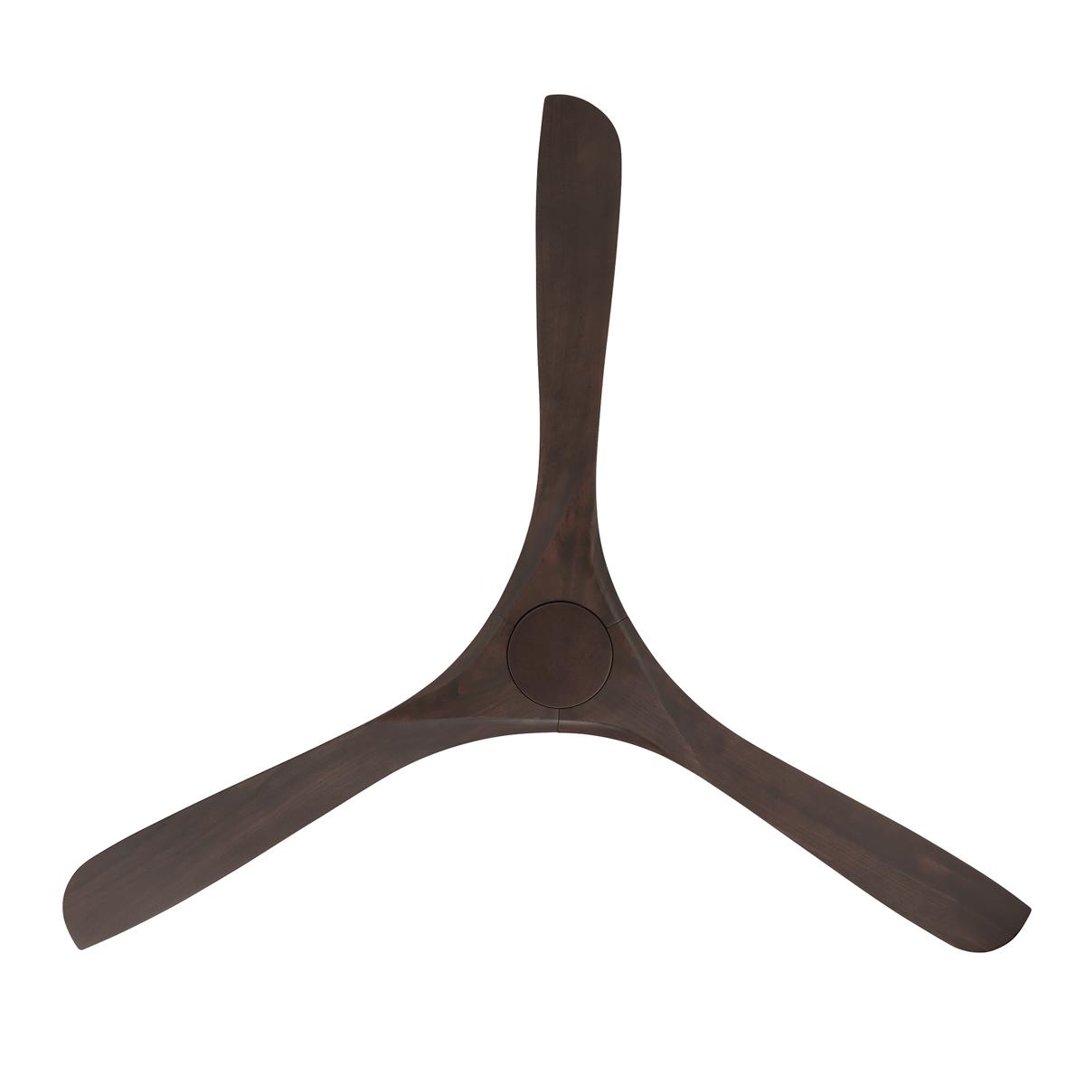 Carve 72 Inch Smart Ceiling Fan, Matte Black with Dark Walnut Blades - Bees Lighting