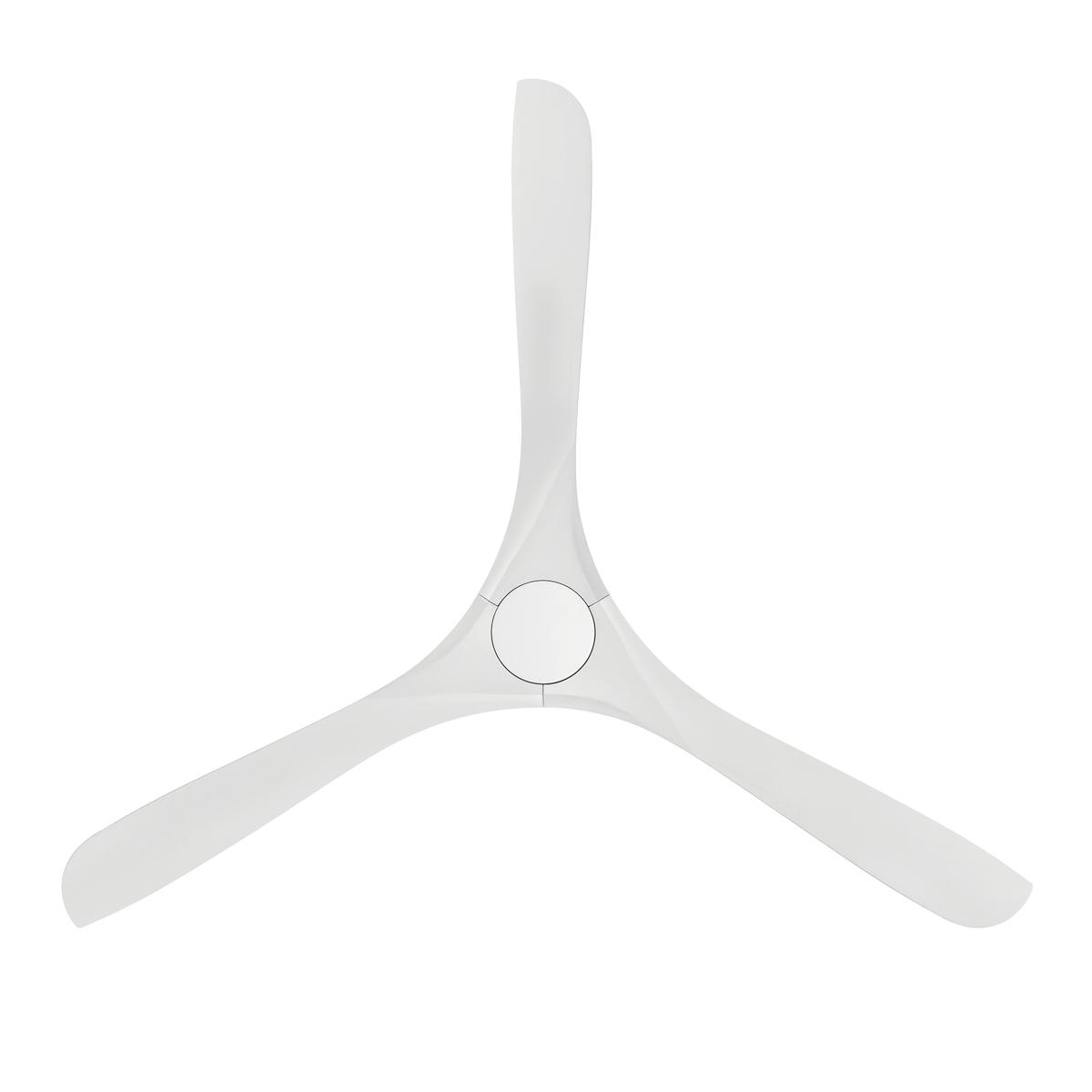 Carve 72 Inch Smart Ceiling Fan, Matte Black with Matte White Blades - Bees Lighting