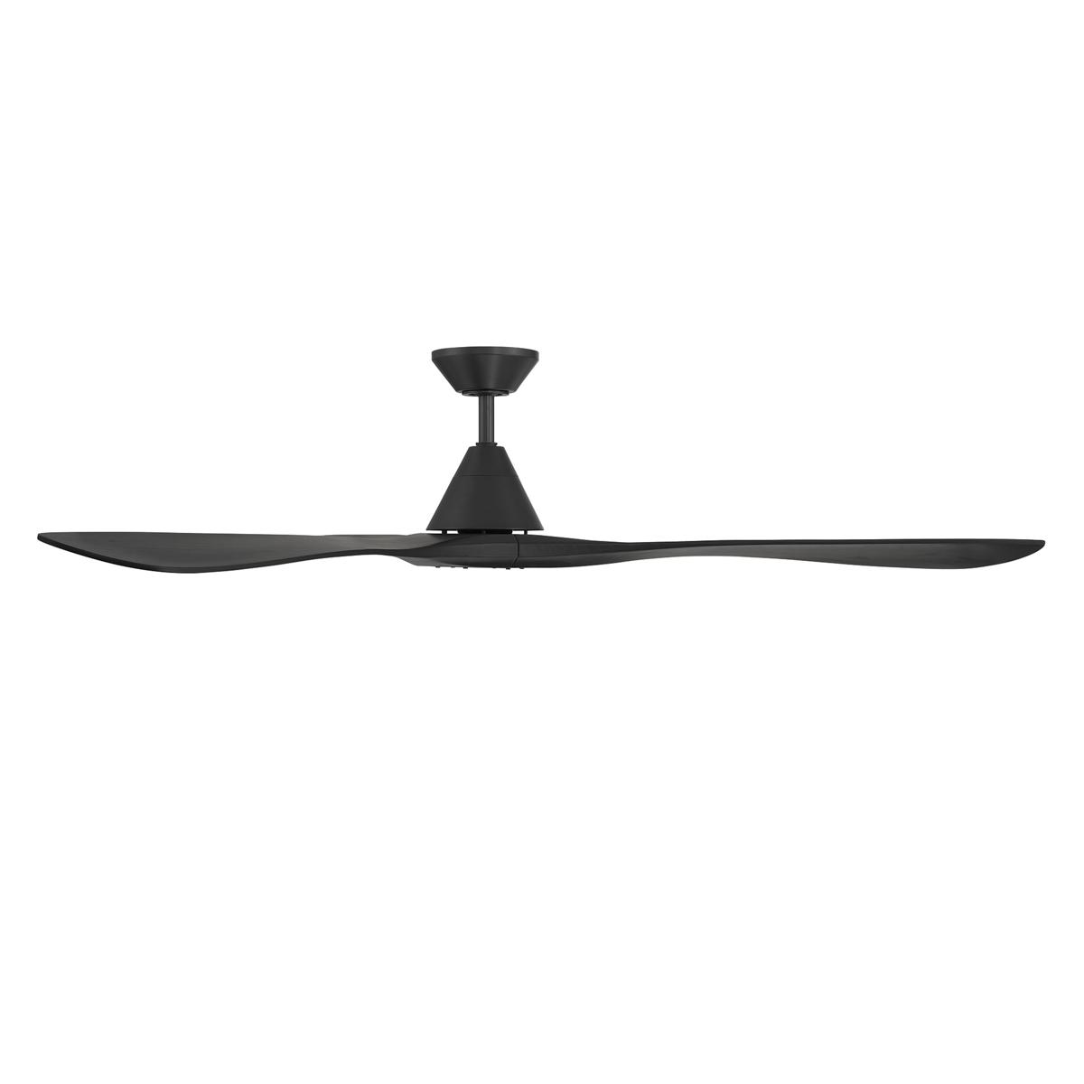 Carve 72 Inch Smart Ceiling Fan, Matte Black - Bees Lighting