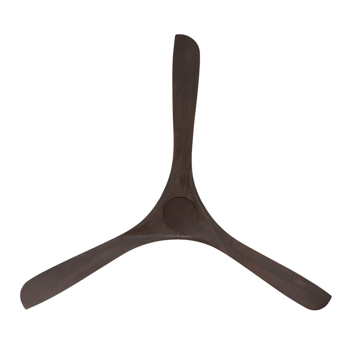 Carve 72 Inch Smart Ceiling Fan, Matte White with Dark Walnut Blades - Bees Lighting