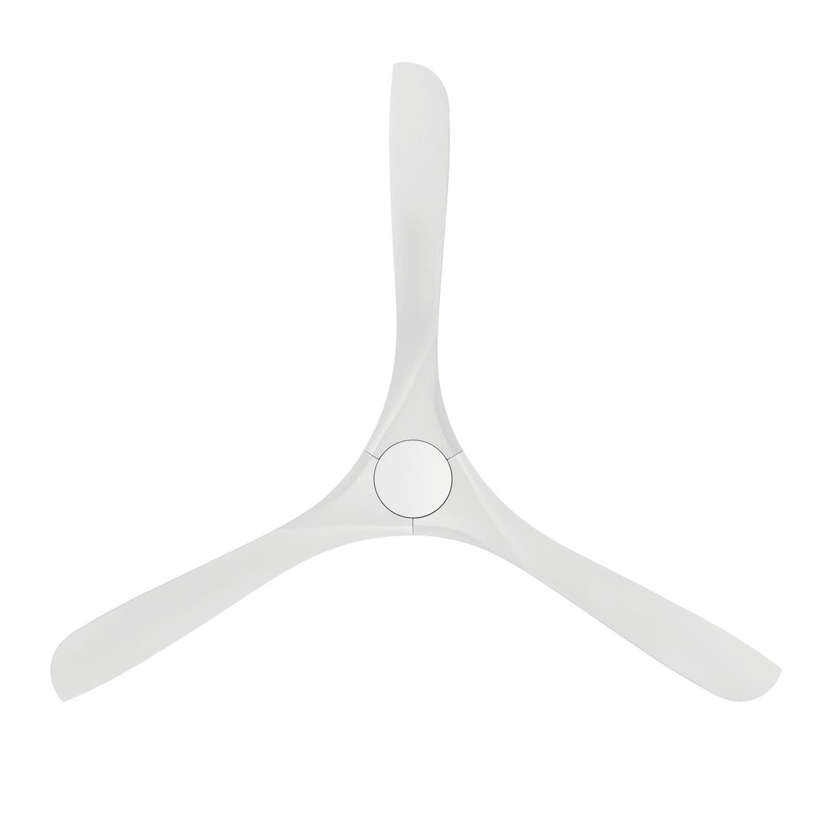 Carve 72 Inch Smart Ceiling Fan, Matte White - Bees Lighting