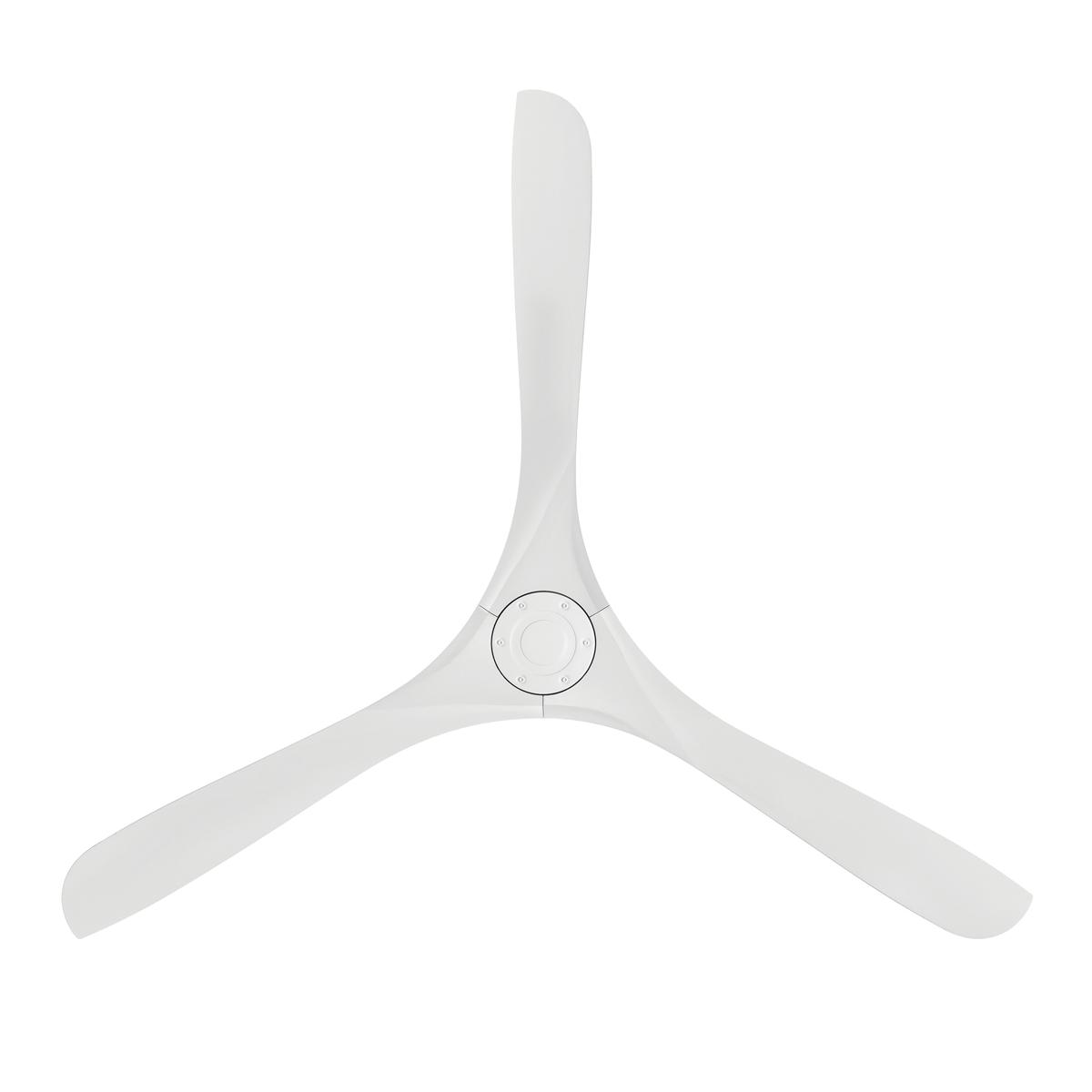 Carve 72 Inch Smart Ceiling Fan, Matte White - Bees Lighting