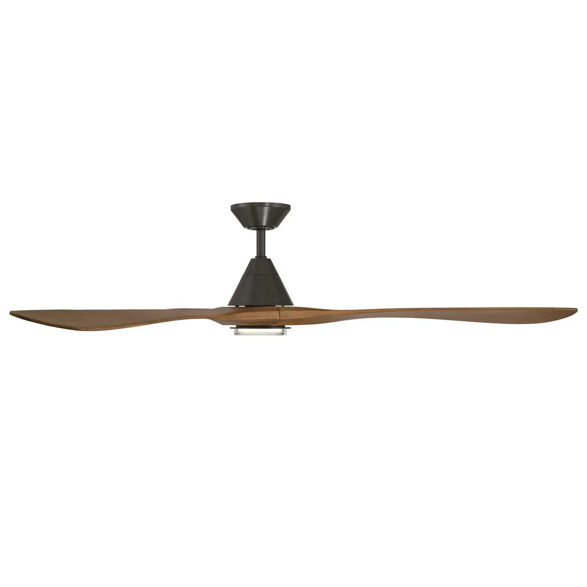 Carve 72 Inch CCT LED Smart Ceiling Fan, Bronze with Distressed Koa Blades - Bees Lighting