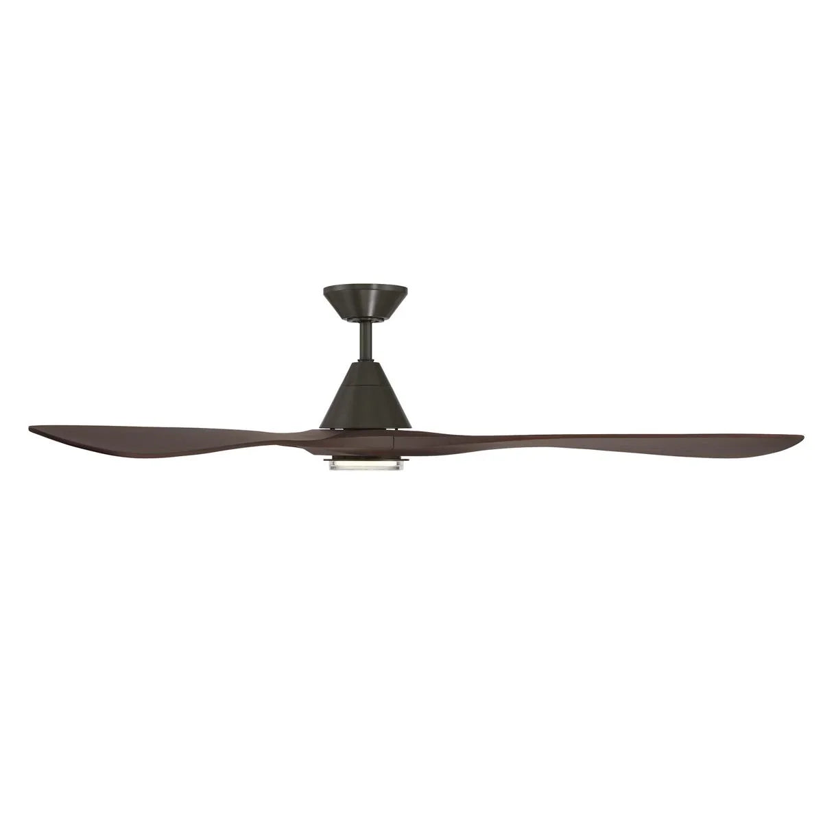 Carve 72 Inch CCT LED Smart Ceiling Fan, Bronze with Dark Walnut Blades - Bees Lighting